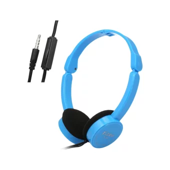 Kubite T-111 Mikrofonlu 3.5 Mm Jak Kablolu Kulaklık Mavi