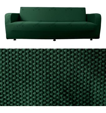 Bibaha Polyester Likralı Süngersiz Petek Desenli Giydirmeli Lastikli Haki Tekli Koltuk Örtüsü 180x230 cm