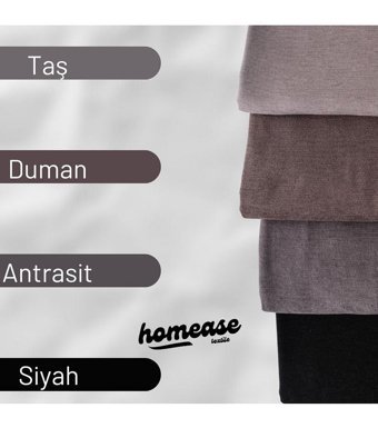Homease Şönil Polar Süngersiz Armürlü Kahverengi Tekli Koltuk Örtüsü 175x215 cm