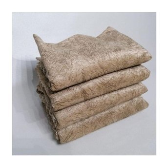 Selçuklu Tekstil Kadife Polar Pofuduk Süngerli Çizgili Kahverengi Üçlü Koltuk Örtüsü 170x220 cm