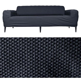 Faiend Polyester Süngersiz Düz Giydirmeli Gri Üçlü Koltuk Örtüsü 230x180 cm