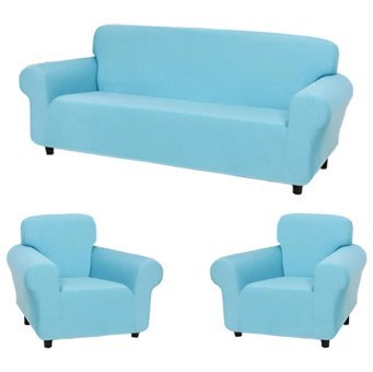 Elgeyar Polyester Likralı Jakarlı Süngersiz Armürlü Giydirmeli Turkuaz Beşli Koltuk Örtüsü 180x230 cm