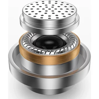 Fertiong Silikonlu Mikrofonlu Örgülü 3.5 Mm Jak Kablolu Kulaklık Beyaz