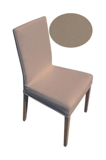 Uygar Home Pamuklu - Polyester Likralı Süngersiz Düz Giydirmeli Kahverengi Tekli Koltuk Örtüsü 38x50 cm