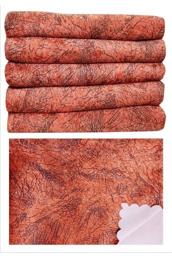 Şehrinaz Home Kadife Polar Süngerli Çizgili Turuncu Tekli Koltuk Örtüsü 170x200 cm