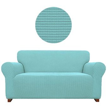 Elgeyar Polyester Likralı Jakarlı Süngersiz Armürlü Giydirmeli Turkuaz Üçlü Koltuk Örtüsü 180x230 cm