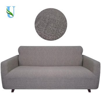 Uy Style Tekstil Likralı Jakarlı Süngerli Geometrik Desenli Giydirmeli Kahverengi Tekli Koltuk Örtüsü 180x230 cm