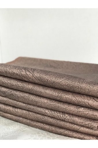 Madame Blue Polyester Nubuk Süngerli Çizgili Kahverengi Tekli Koltuk Örtüsü 170x210 cm