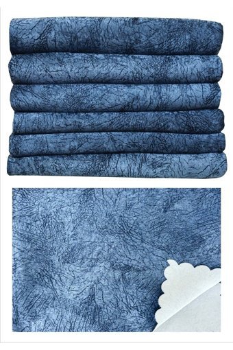 Madame Clean Home Kadife Süngerli Çizgili Lacivert Tekli Koltuk Örtüsü 175x215 cm