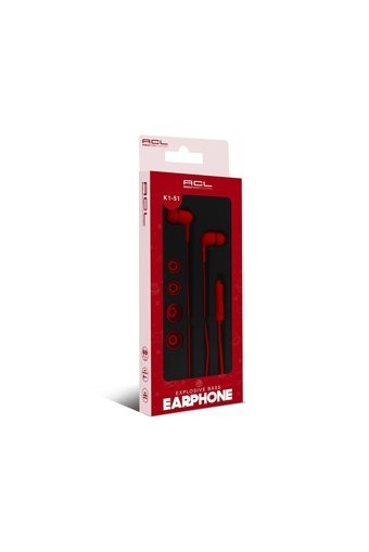 Acl K1-51 Silikonlu Mikrofonlu 3.5 Mm Jak Kablolu Kulaklık Pembe