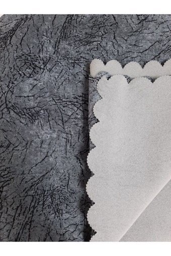 Çıkrıkçı Tekstil Polyester Polar Jakarlı Süngerli Antrasit Üçlü Koltuk Örtüsü 175x215 cm
