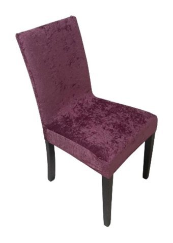 Karahanlı Kadife Süngersiz Düz Giydirmeli Gül Kurusu Tekli Koltuk Örtüsü 40x40 cm