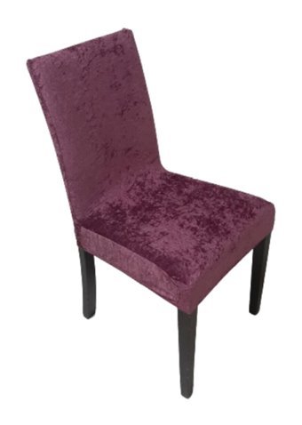 Karahanlı Kadife Süngersiz Düz Giydirmeli Gül Kurusu Tekli Koltuk Örtüsü 40x40 cm