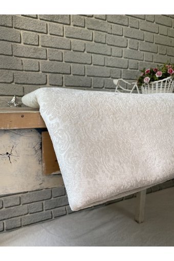 Akyol Home Pamuklu Saten Süngerli Beyaz Tekli Koltuk Örtüsü 170x220 cm