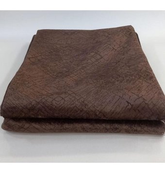 Karahanlı Polyester Süngerli Mermer Desenli Kahverengi Tekli Koltuk Örtüsü 90x170 cm