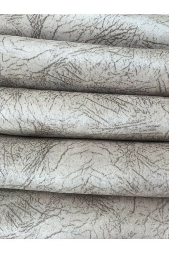 Selçuklu Tekstil Polyester Polar Pofuduk Süngerli Çizgili Bej Üçlü Koltuk Örtüsü 170x220 cm