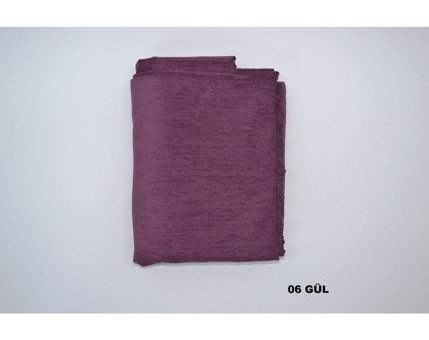 Laris 6 Pamuklu - Polyester Süngersiz Çizgili Kaymaz Pembe Tekli Koltuk Örtüsü 215x175 cm
