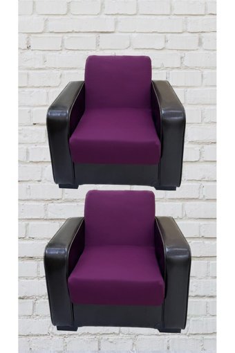 Şahane Ev Mikro Polyester Likralı Jakarlı Süngersiz Düz Giydirmeli Lastikli Pembe Tekli Koltuk Örtüsü 78x55 cm