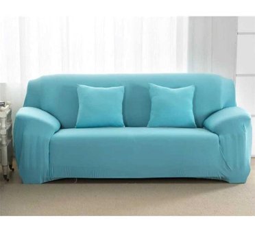Akbu Polyester Likralı Süngersiz Düz Giydirmeli Lastikli Turkuaz Tekli Koltuk Örtüsü 180x230 cm