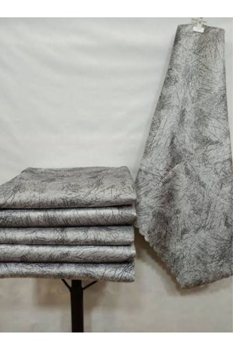Miray Tekstil Trend Kadife Süngerli Çizgili Gri Tekli Koltuk Örtüsü 170x240 cm