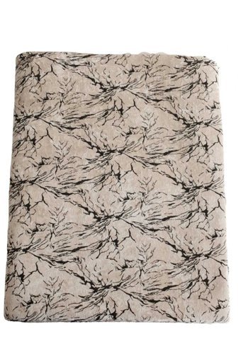 Aysalife Home Tekstil Kadife Süngerli Mermer Desenli Bej Tekli Koltuk Örtüsü 160x210 cm