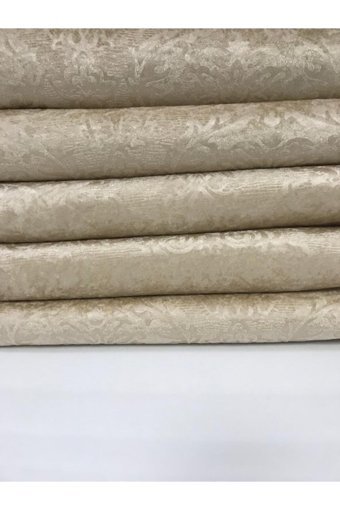 Moda Perde Polyester Süngerli Çiçek Desenli Bej Tekli Koltuk Örtüsü 170x210 cm