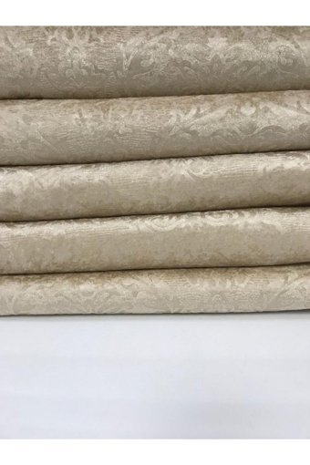 Moda Perde Polyester Süngerli Çiçek Desenli Bej Tekli Koltuk Örtüsü 170x210 cm
