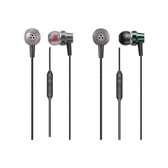 Wk Ya03 Silikonlu Mikrofonlu 3.5 Mm Jak Kablolu Kulaklık Siyah