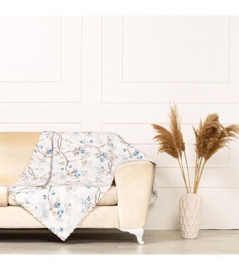 Benimol Polyester Süngersiz Çiçek Desenli Tekli Koltuk Örtüsü 175x215 cm