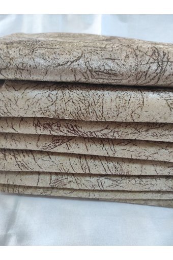 Selçuklu Tekstil Polyester Polar Pofuduk Süngerli Çizgili Kahverengi Üçlü Koltuk Örtüsü 175x215 cm