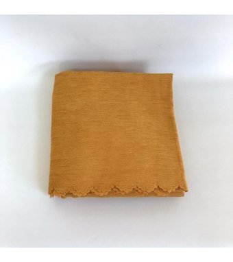Laris Pamuklu - Polyester Süngersiz Çizgili Sarı Tekli Koltuk Örtüsü 215x175 cm