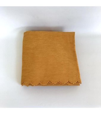 Laris Pamuklu - Polyester Süngersiz Çizgili Sarı Tekli Koltuk Örtüsü 215x175 cm
