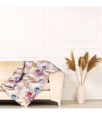 Benimol Polyester Süngersiz Fırça Desenli Bordo Tekli Koltuk Örtüsü 175x215 cm