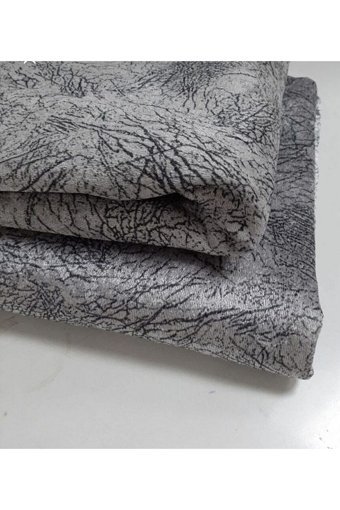 Tekstilsa Kadife Polar Süngerli Çizgili Gri Tekli Koltuk Örtüsü 170x210 cm