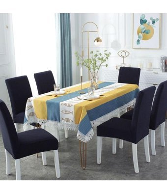 Özmakan Pamuklu - Polyester Likralı Jakarlı Süngersiz Çizgili Giydirmeli Siyah Altılı Koltuk Örtüsü 44x52 cm