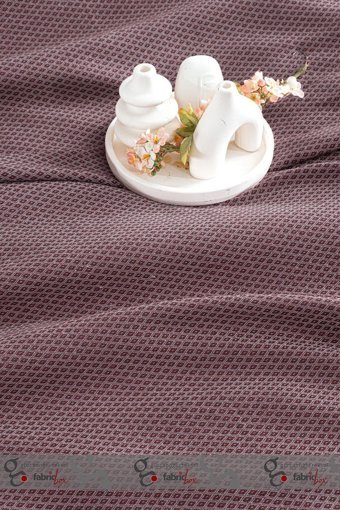 Fabric Box Macar Pamuklu Süngersiz Armürlü Bordo Tekli Koltuk Örtüsü 170x230 cm
