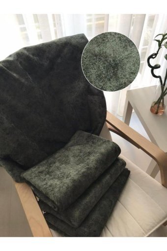 Hilal Home Polyester Süngerli Düz Yeşil Tekli Koltuk Örtüsü