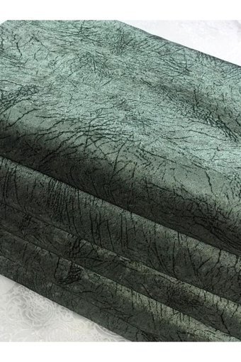 Selay Home Kadife Tay Tüyü Jakarlı Süngerli Çizgili Su Geçirmez Haki Üçlü Koltuk Örtüsü 175x210 cm