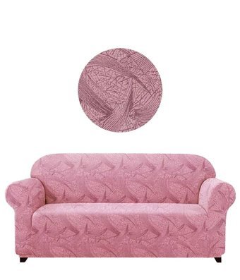 Akbu Polyester Süngersiz Giydirmeli Lastikli Pembe Tekli Koltuk Örtüsü 180x230 cm