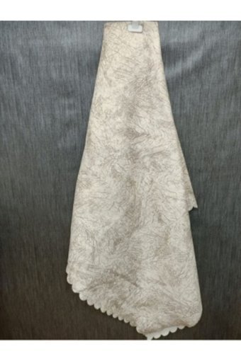 Madame Clean Home Polyester Süngerli Çizgili Ekru Tekli Koltuk Örtüsü 175x215 cm