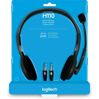Logitech H110 Mikrofonlu 3.5 Mm Jak Kablolu Kulaklık Gri