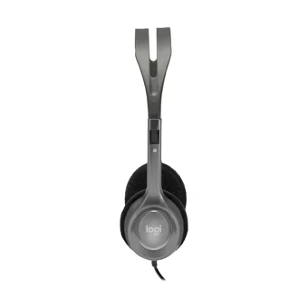 Logitech H110 Mikrofonlu 3.5 Mm Jak Kablolu Kulaklık Gri
