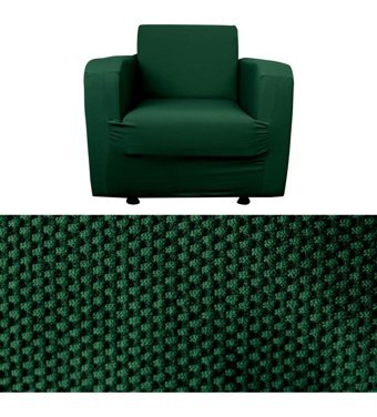 Bibaha Polyester Likralı Süngersiz Petek Desenli Giydirmeli Lastikli Haki Tekli Koltuk Örtüsü 120x80 cm