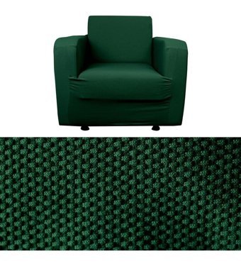 Bibaha Polyester Likralı Süngersiz Petek Desenli Giydirmeli Lastikli Haki Tekli Koltuk Örtüsü 120x80 cm
