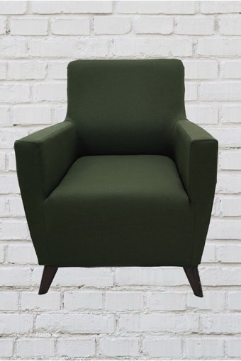 Şahane Ev Mikro Polyester Likralı Jakarlı Süngersiz Düz Giydirmeli Lastikli Haki Tekli Koltuk Örtüsü 55x8 cm