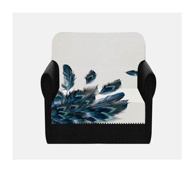 Else Halı Pamuklu - Polyester Polar Jakarlı Süngersiz Beyaz Tekli Koltuk Örtüsü 100x175 cm
