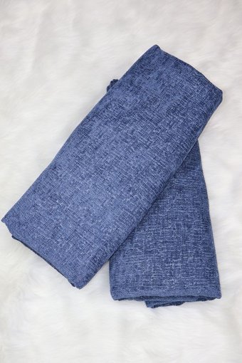 Zerif Home Likralı Jakarlı Süngersiz Düz Mavi Tekli Koltuk Örtüsü 175x210 cm