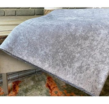 Tekstilsa Kadife Polar Süngerli Düz Gri Tekli Koltuk Örtüsü 170x210 cm