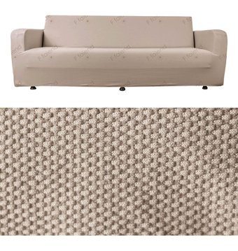 Bibaha Polyester Likralı Süngersiz Giydirmeli Lastikli Gri Tekli Koltuk Örtüsü 180x230 cm
