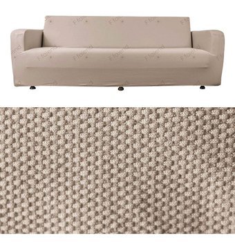 Bibaha Polyester Likralı Süngersiz Giydirmeli Lastikli Gri Tekli Koltuk Örtüsü 180x230 cm